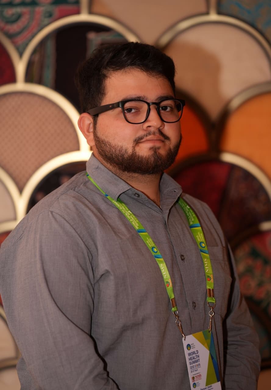 Dr. Darpan Joshi at the World Health Summit Regional Meeting 2025, hosted by NIMS University